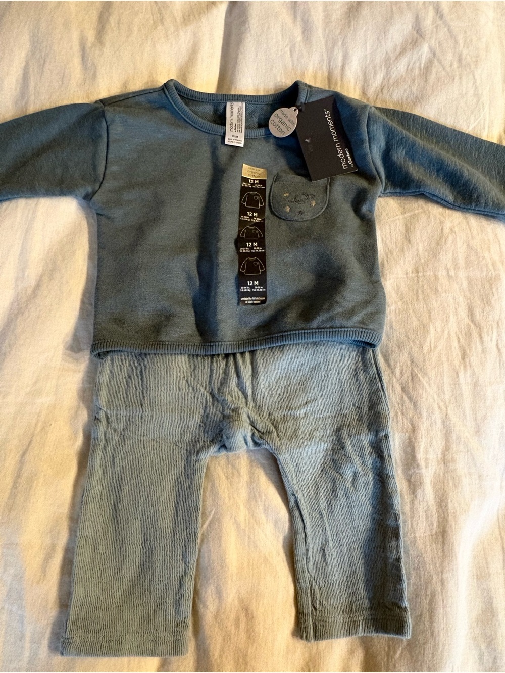 Neutral baby boy bundle - Beige & Blue Tones — 6-9m - Picture 12 of 15